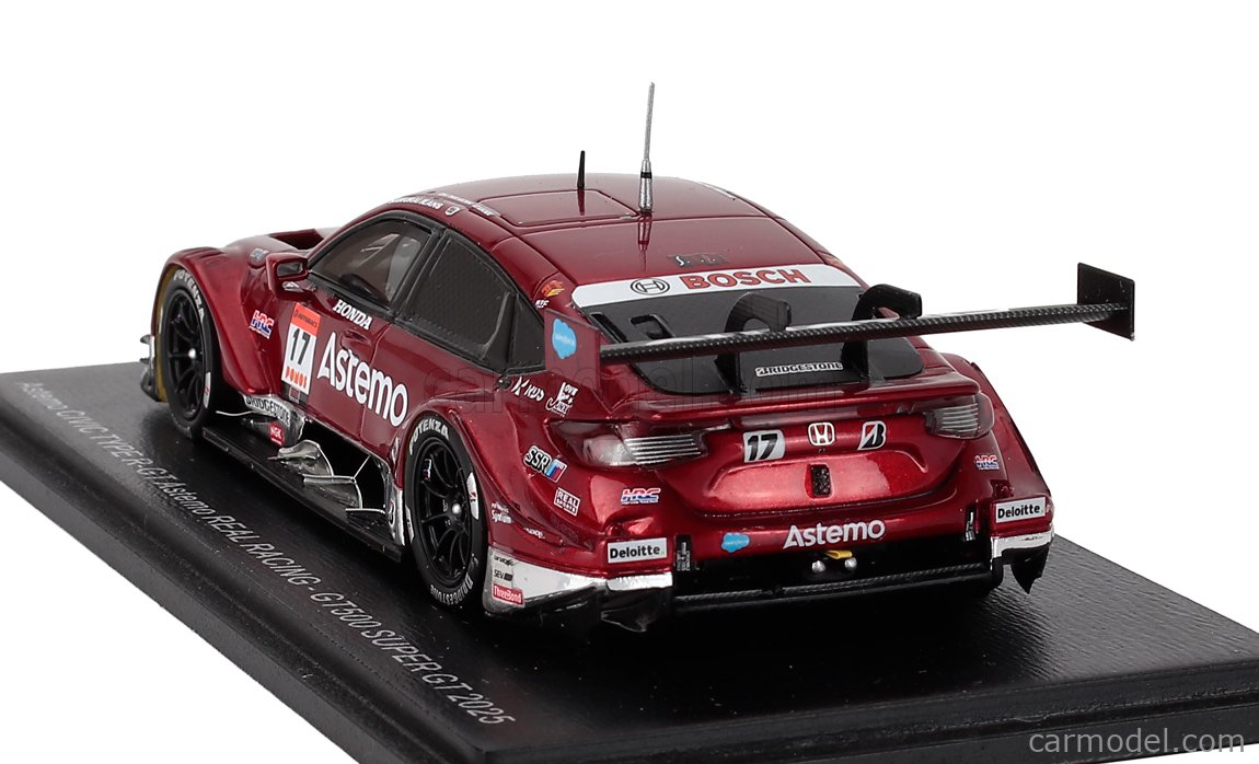 SPARK-MODEL 43SGT25017 Escala 1/43 | HONDA CIVIC TYPE R-GT TEAM