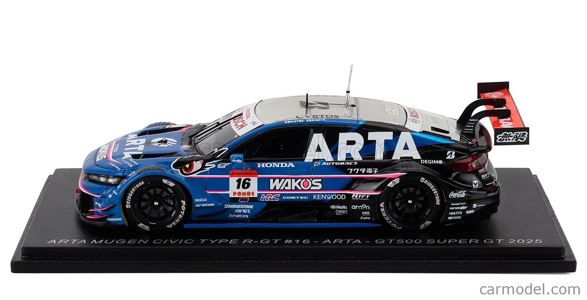 spark スパーク 43 ARTA シビック civic gt 2025 16 SPARK-MODEL 43SGT25016 Scale 1/43 | HONDA CIVIC TYPE R-GT TEAM