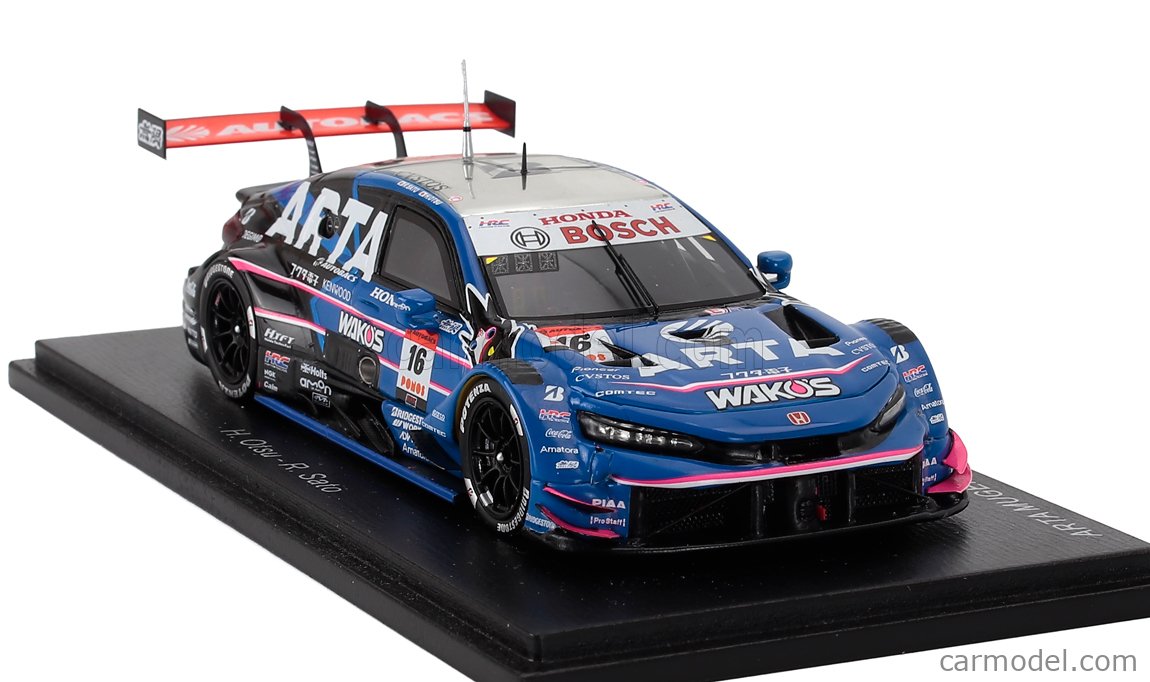 SPARK-MODEL 43SGT25016 Scale 1/43 | HONDA CIVIC TYPE R-GT TEAM