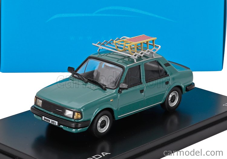 ABREX 143AU-702HA Scale 1/42 | SKODA 120L 1984 WITH SNOW SLEDGE