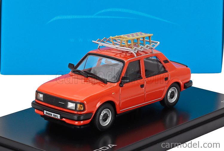 ABREX 143AU-702GS Scale 1/43 | SKODA 120L 1984 WITH SNOW SLEDGE