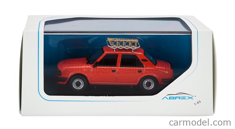 ABREX 143AU-702GS Scale 1/43 | SKODA 120L 1984 WITH SNOW SLEDGE