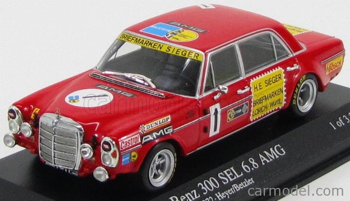 MINICHAMPS 400723401 Scale 1/43 | MERCEDES BENZ 300 SEL 6.8 TEAM