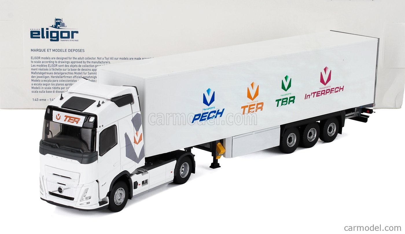 ELIGOR 115125 Scale 1/43 | VOLVO FH3 500 TRUCK TELONATO LE COZ TRANSPORTS TOUTES DISTANCES 2011