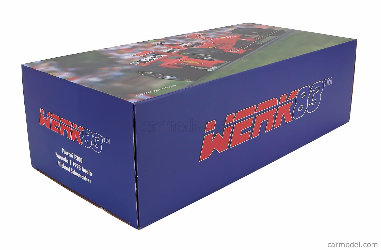 Ferrari F300 Tower Wings 1:18 Werk83, Schumacher GP Imola 1998, Metallo Rosso