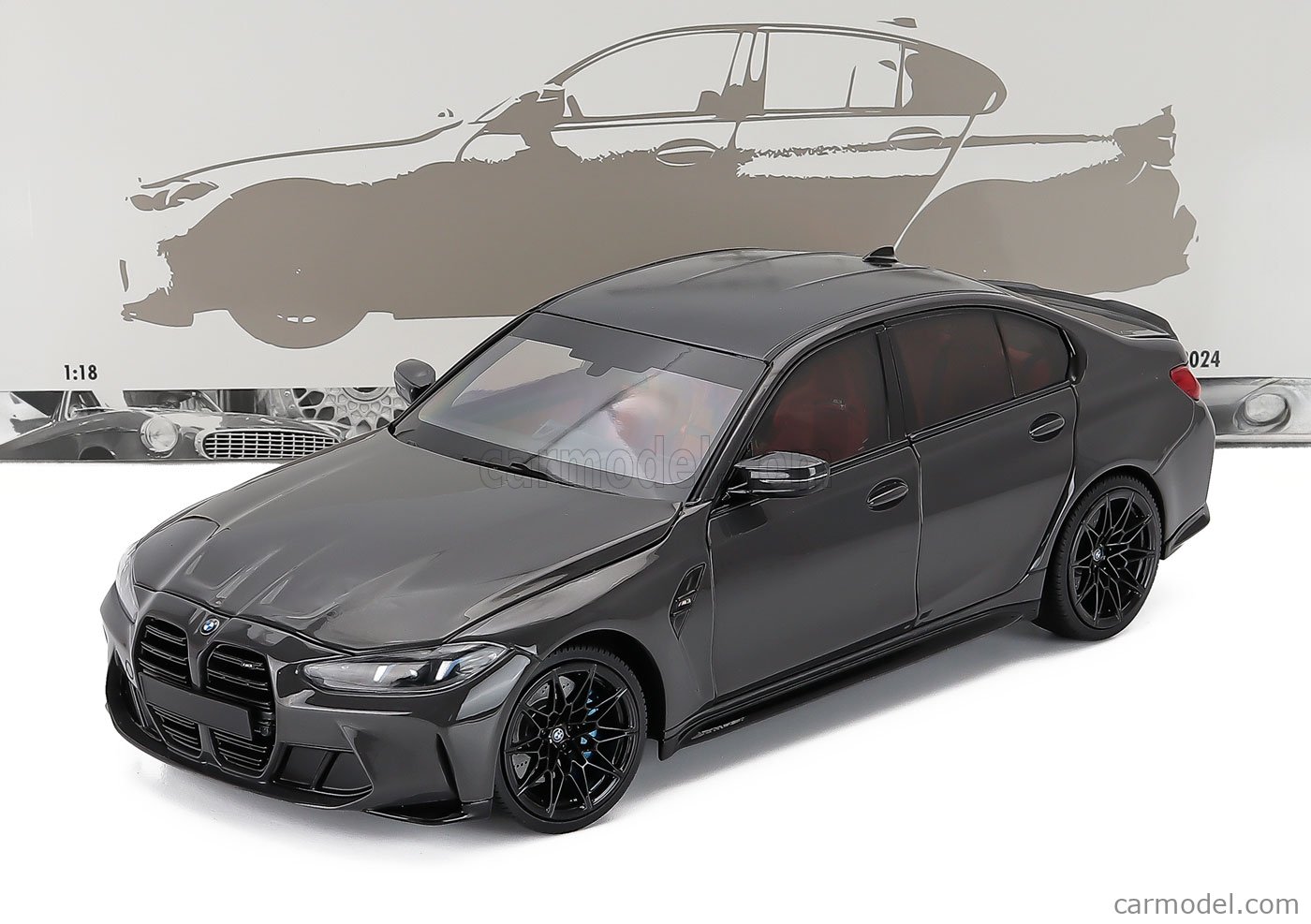 MINICHAMPS 110020221 Scale 1/18 | BMW 3-SERIES M3 (G80) 2024 GREY MET