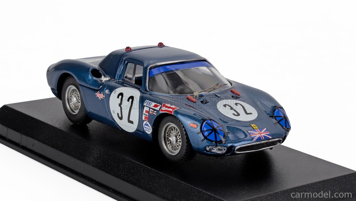 Miniature 1/43 Ferrari 250 LM N°34 - Vainqueur Daytona 1968 - Gunn & Ortega - Best