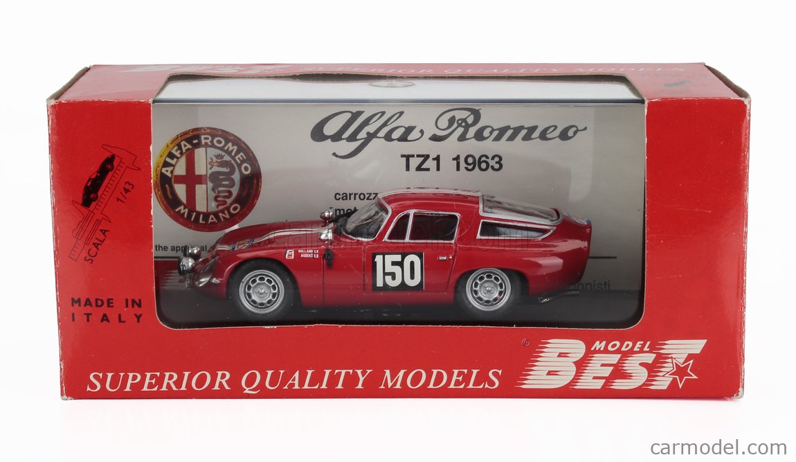 BEST-MODEL 9074 Scale 1/43 | ALFA ROMEO GIULIA TZ N 150 TOUR DE