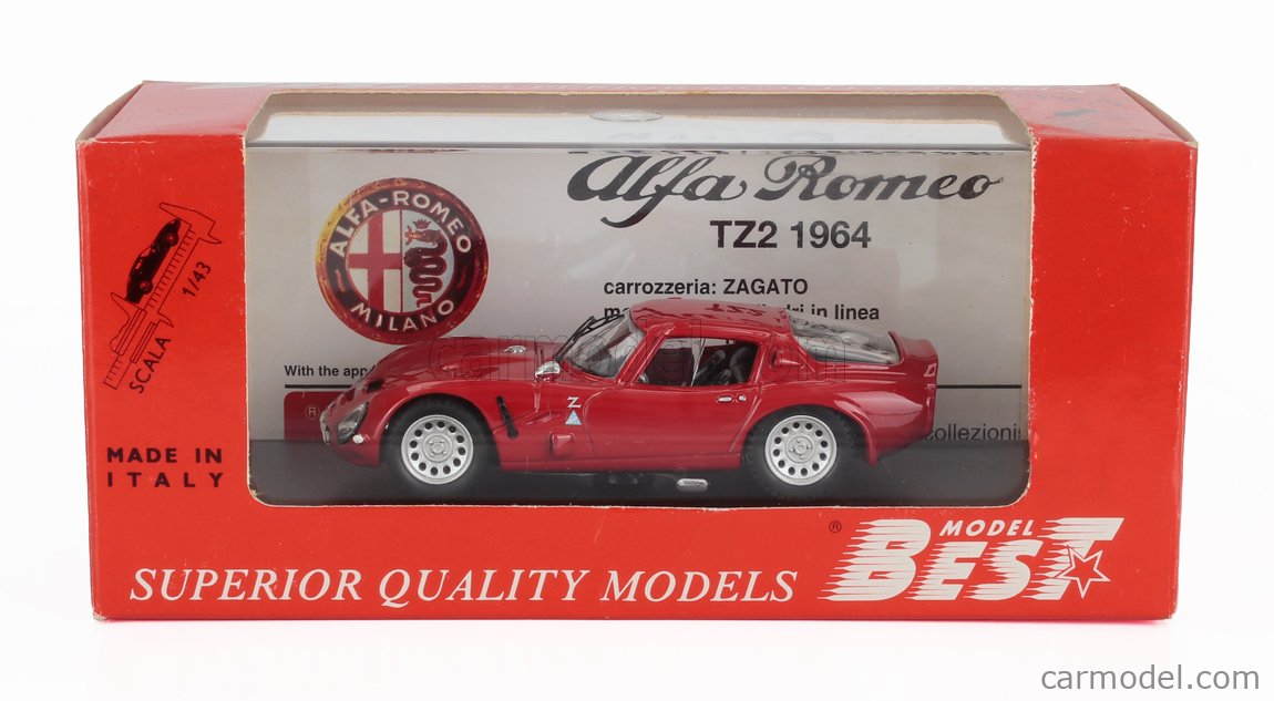 BEST BES9806 - Alfa Romeo TZ1 #64 Critérium Des Cèvennes 1964 - Miniature 1/43 Rolland