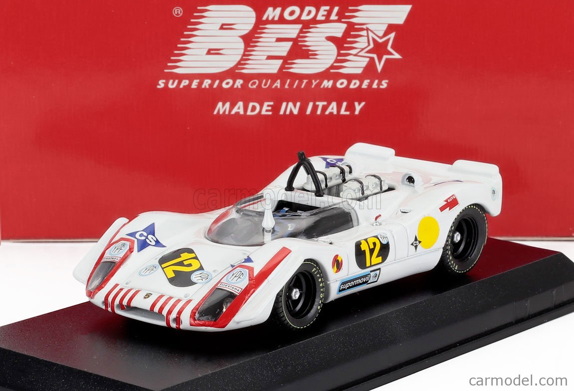 【BEST MODEL 】Porsche 908/02 1970 #26 BEST-MODEL 9686 Scale 1/43 | PORSCHE 908/02 N 12 2nd 1000km BUENOS