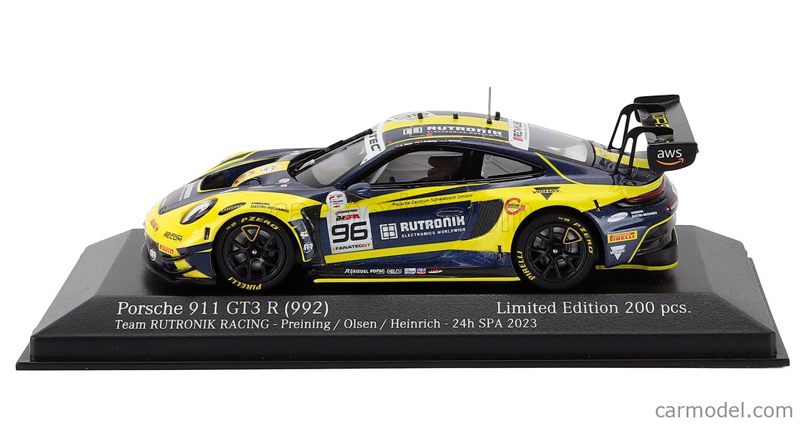 MINICHAMPS 413236386 Scale 1/43 | PORSCHE 911 992 GT3 R TEAM