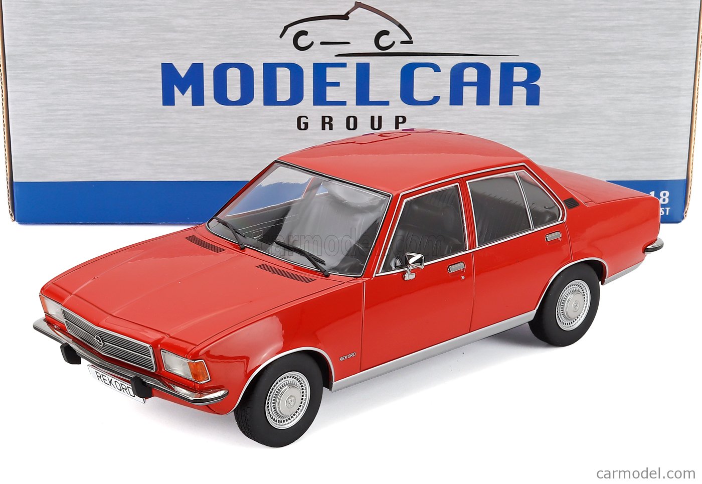 MCG MCG18563 Scale 1/18 | OPEL REKORD 1700 1970 RED