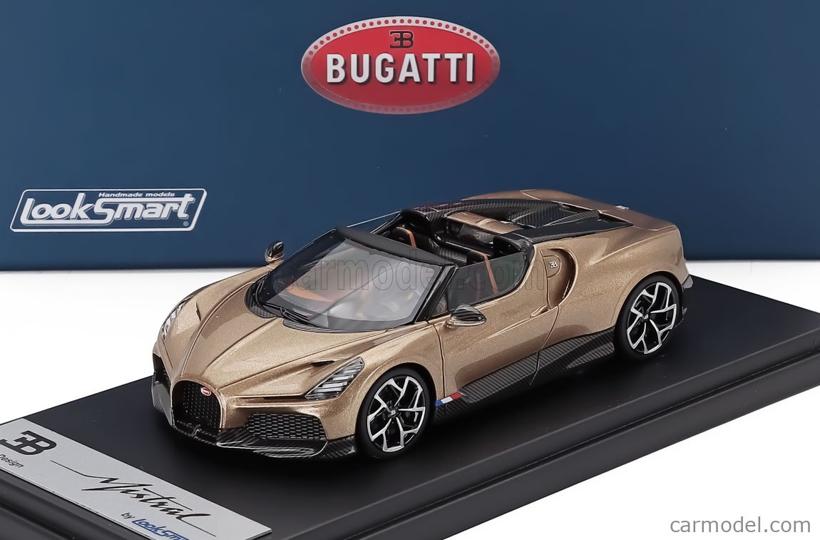 LOOKSMART LS544D Scale 1/43 | BUGATTI MISTRAL W16 2023 GOLD