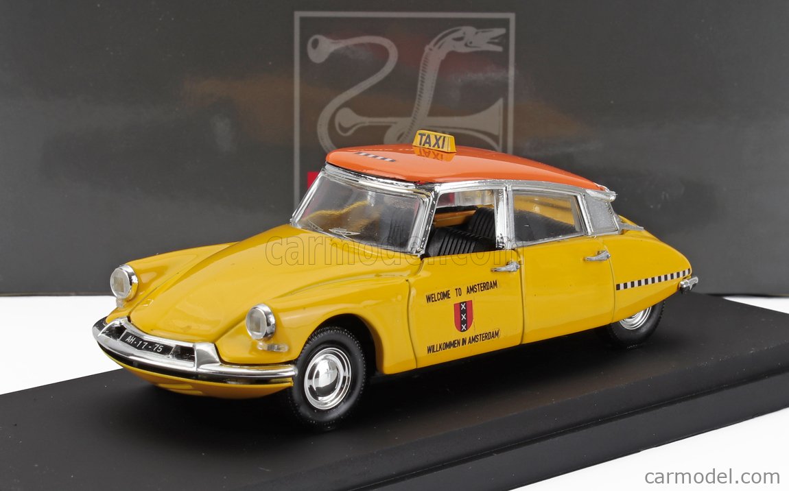Miniature Rio 1/43 Citroën DS19 Taxi Hollandais 1963 - Jaune - Occasion