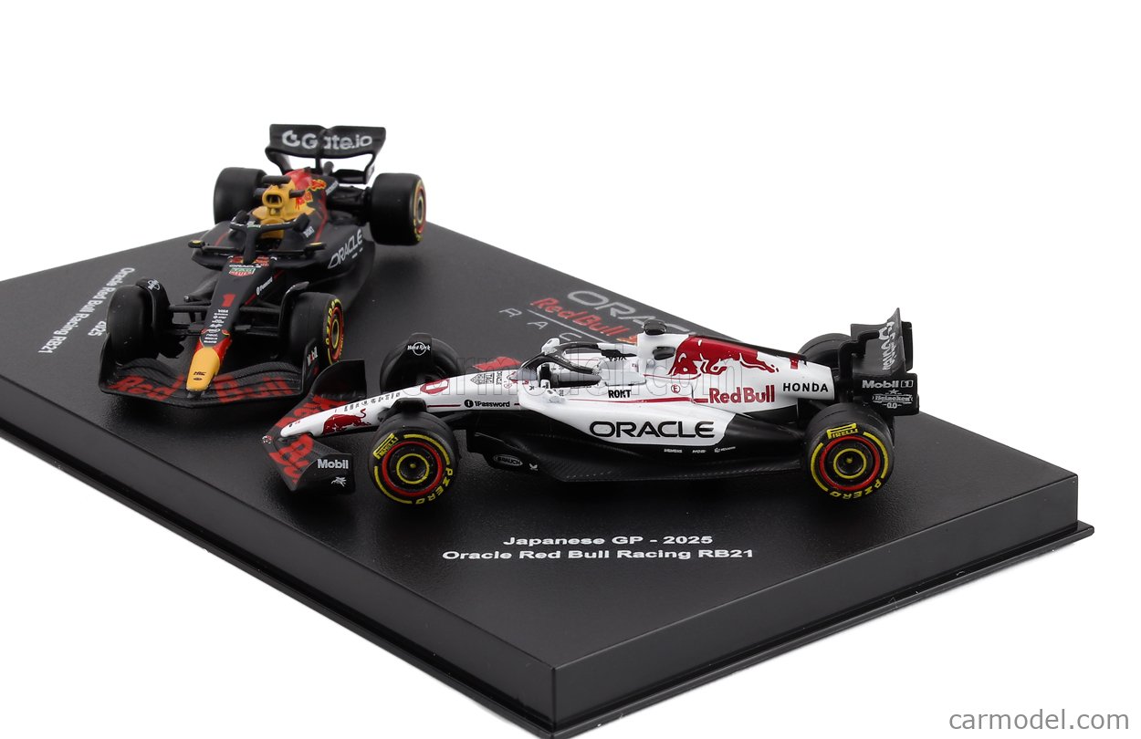 BURAGO 18-58018-V Scale 1/64 | RED BULL SET F1 2X RB21 TEAM ORACLE