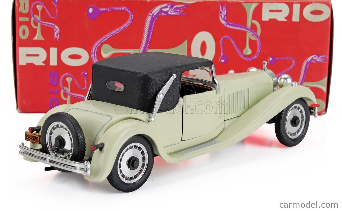 RIO-MODELS 36 Scale 1/43 | BUGATTI 41 ROYALE CABRIOLET OPEN 1927 IVORY