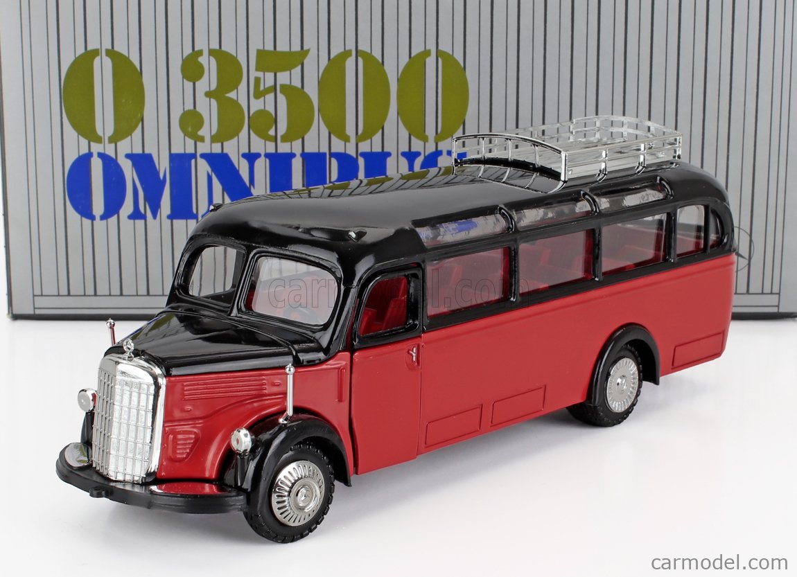 NZG 218 Scale 1/40 | MERCEDES BENZ OMNIBUS O3500 AUTOBUS 1950 RED