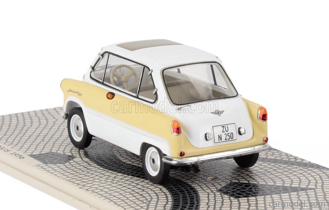 BIZARRE BZ247 Scale 1/43 | ZUNDAPP JANUS 1956 WHITE YELLOW