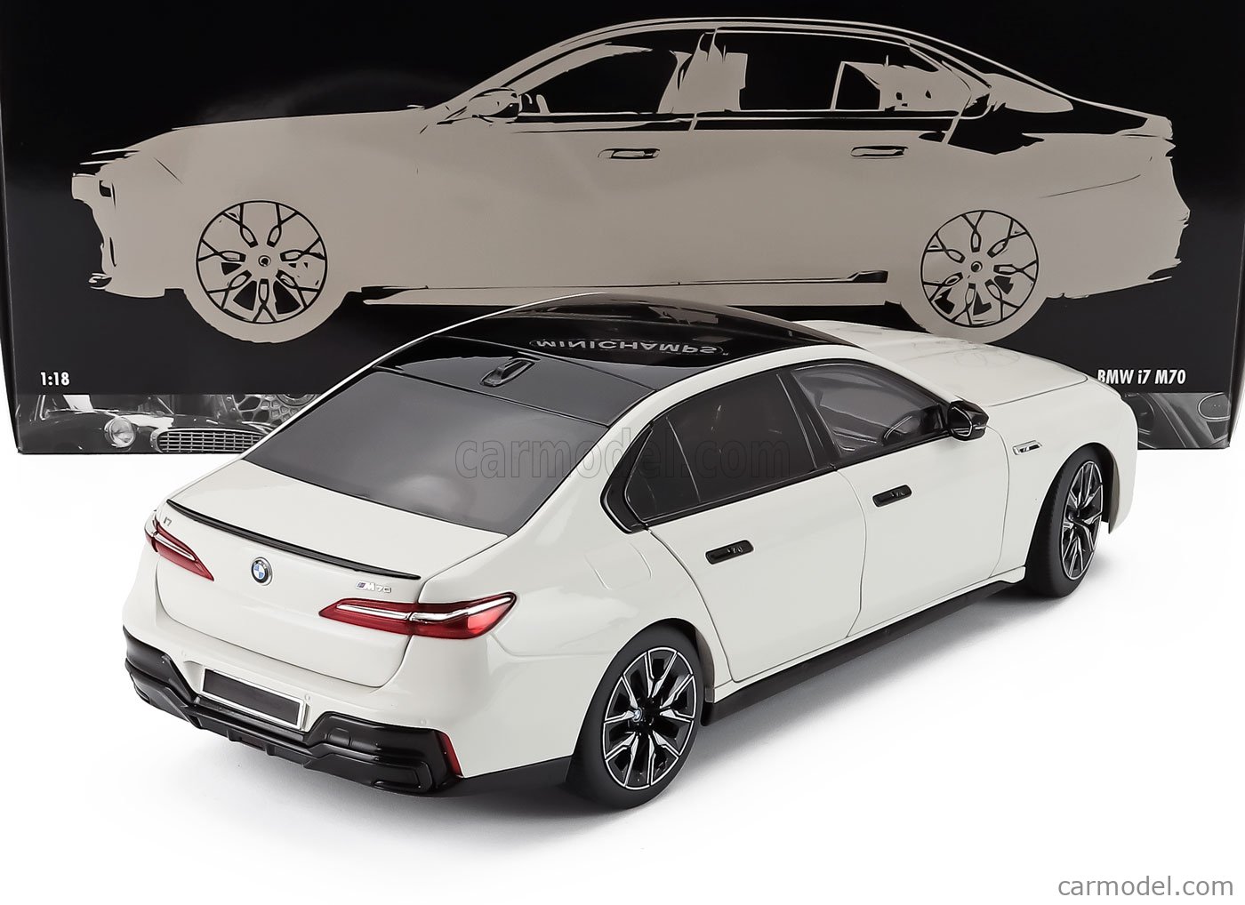 MINICHAMPS 110023702 Scale 1/18 | BMW 7-SERIES i7 M70 2024 WHITE MET