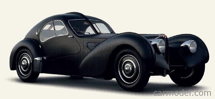 NOREV 125710 Scale 1/12 | BUGATTI TYPE 57 SC ATLANTIC 1937 BLACK
