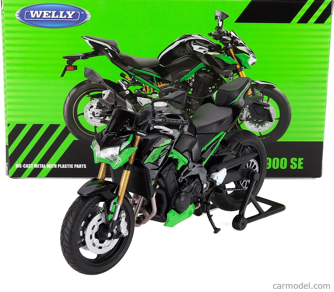 WELLY WE62213 Scale 1/12 | KAWASAKI Z900 SE 2024 GREEN BLACK