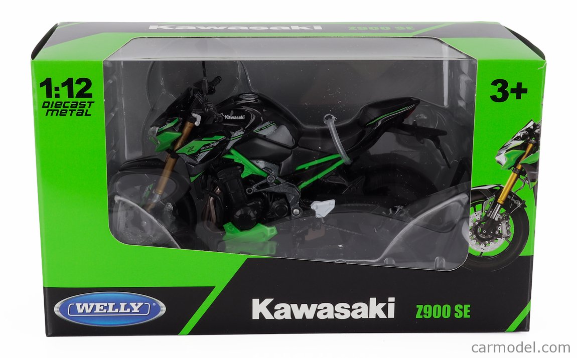WELLY WE62213 Scale 1/12 | KAWASAKI Z900 SE 2024 GREEN BLACK