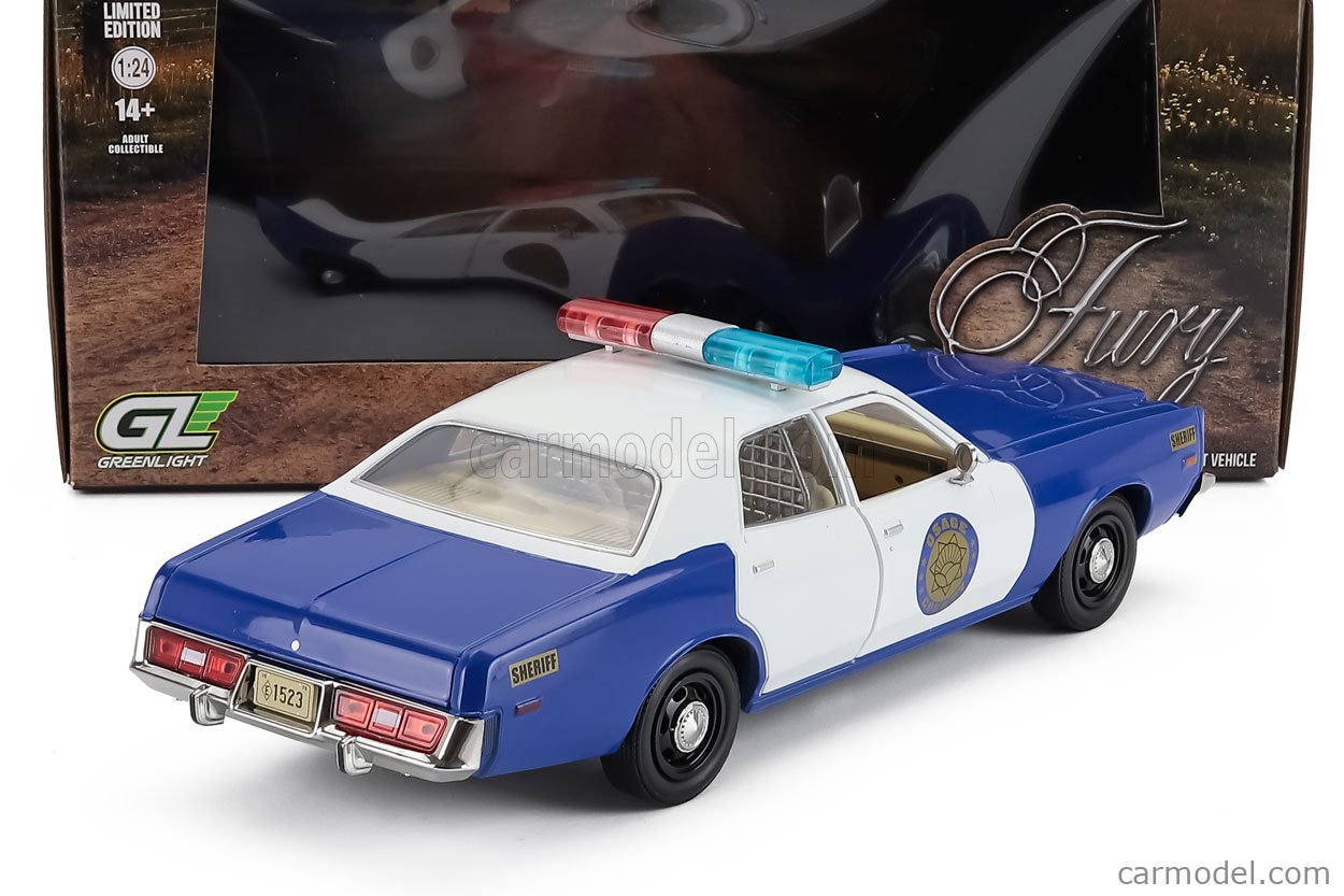 GREENLIGHT COLLECTIBLES – Chevelle SS396 1970 – Miniature Échelle 1/43 – John Wick 2 Movie – Voiture Police Verte Et Blanche – Collection Adulte