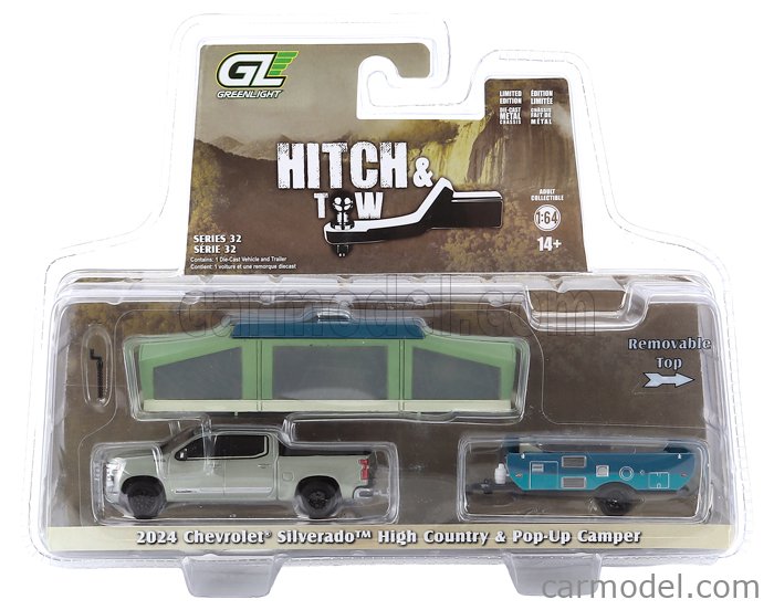 GREENLIGHT 32320D Scale 1/64 | CHEVROLET SILVERADO PICK-UP WITH