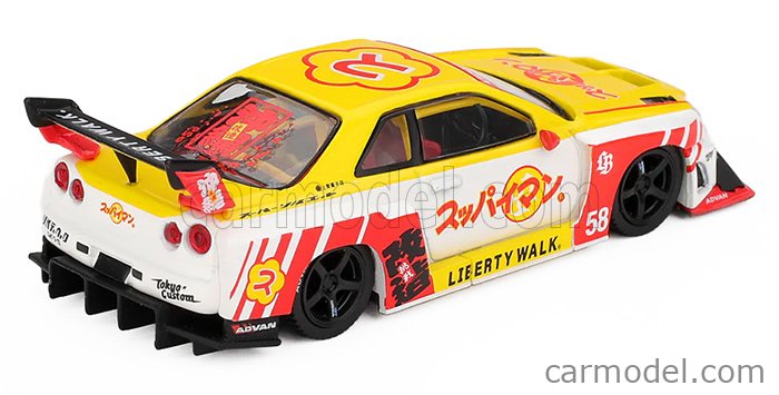 MINI-GT MGT01204-R Scale 1/64 | NISSAN SKYLINE GT-R (R34) LB-SUPER