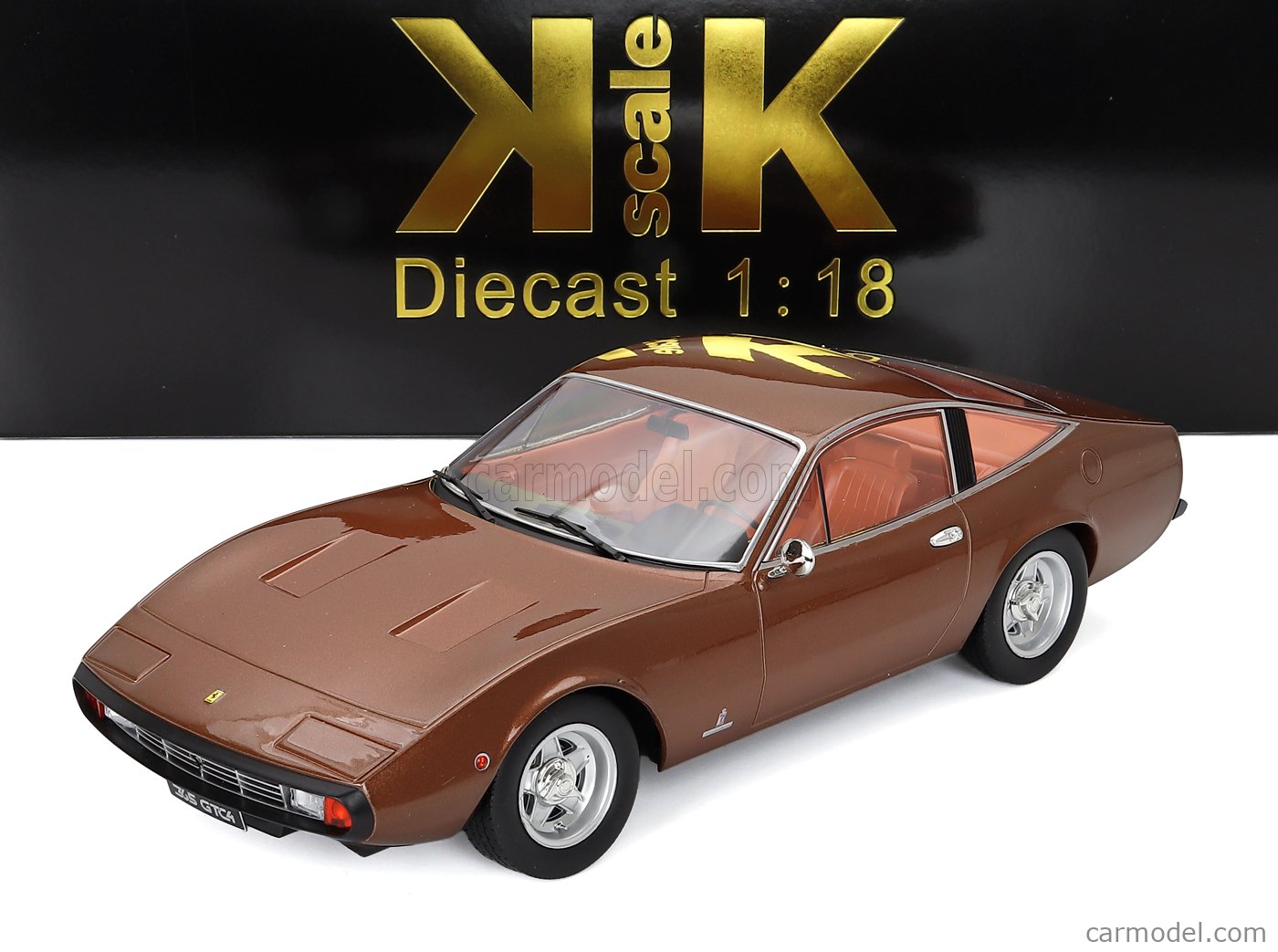 KK-SCALE KKDC180286 Scale 1/18 | FERRARI 365 GTC4 COUPE 1971 BROWN MET