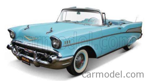 MAISTO 31476LB Scale 1/18 | CHEVROLET BEL AIR CABRIOLET 1957 LIGHT