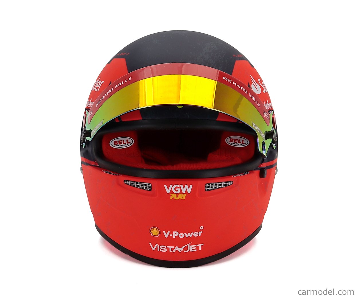 Casque 2024 Charles Leclerc à l'échelle 1/1 en Rouge | Ferrari Casque 2024 Charles Leclerc à l'échelle 1/1 en Rouge | Ferrari