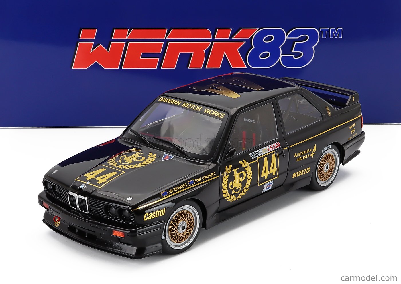 WERK83 1/18  M3 #44 バサースト1000km優勝1987 WERK83 W18038004 Масштаб 1/18 | BMW 3-SERIES M3 TEAM JPS JOHN