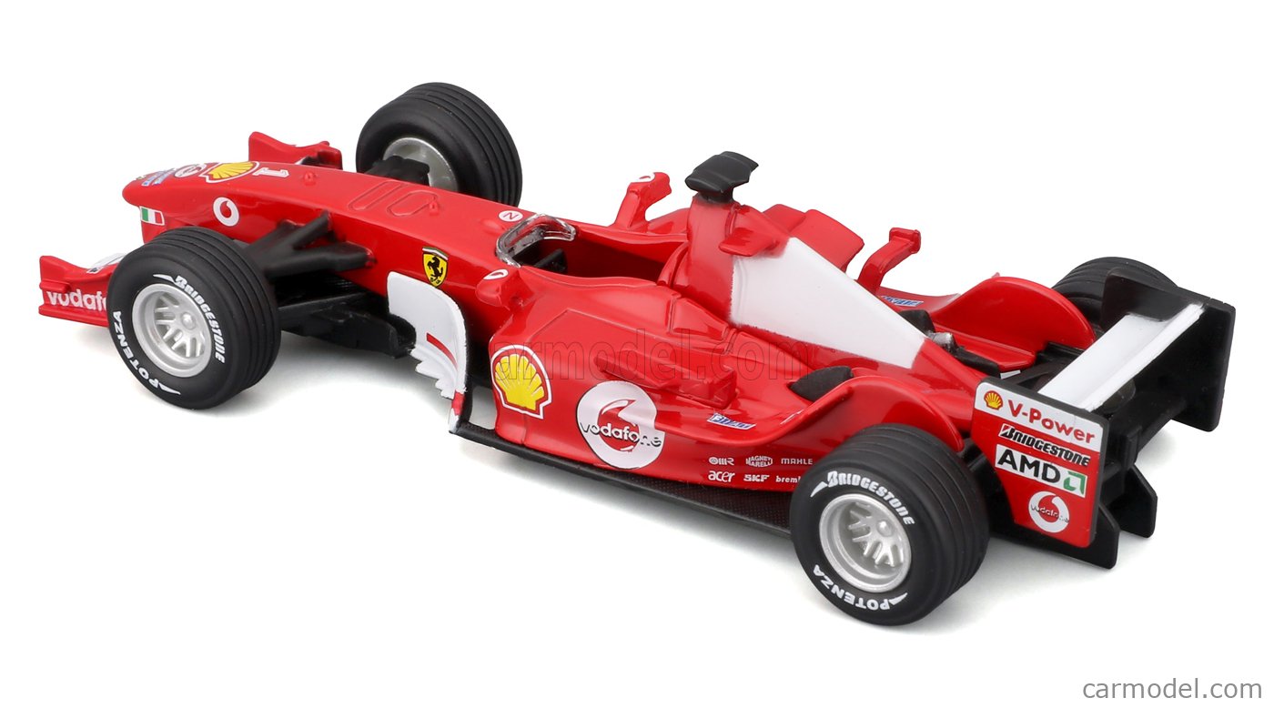 BURAGO 18-38601 Scale 1/43 | FERRARI F1 F2004 N 1 WORLD CHAMPION