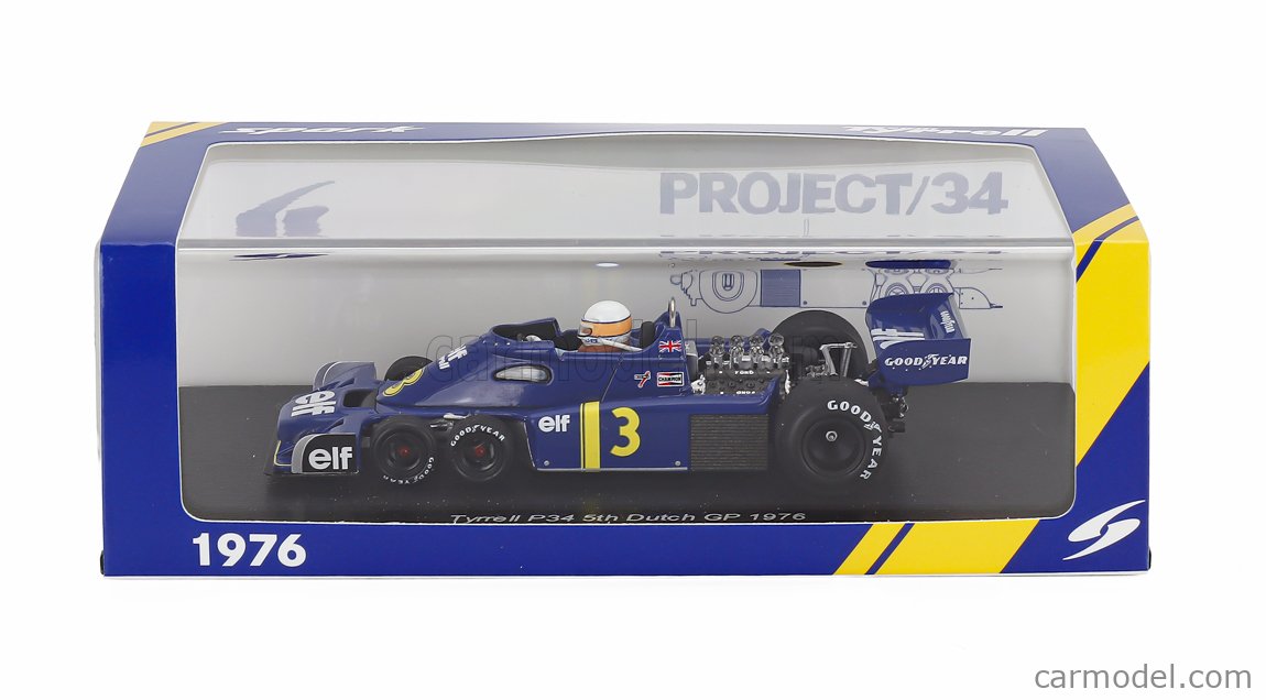 SPARK-MODEL S7309 Scale 1/43 | TYRRELL F1 P34 ELF 6-WHEELS N 3
