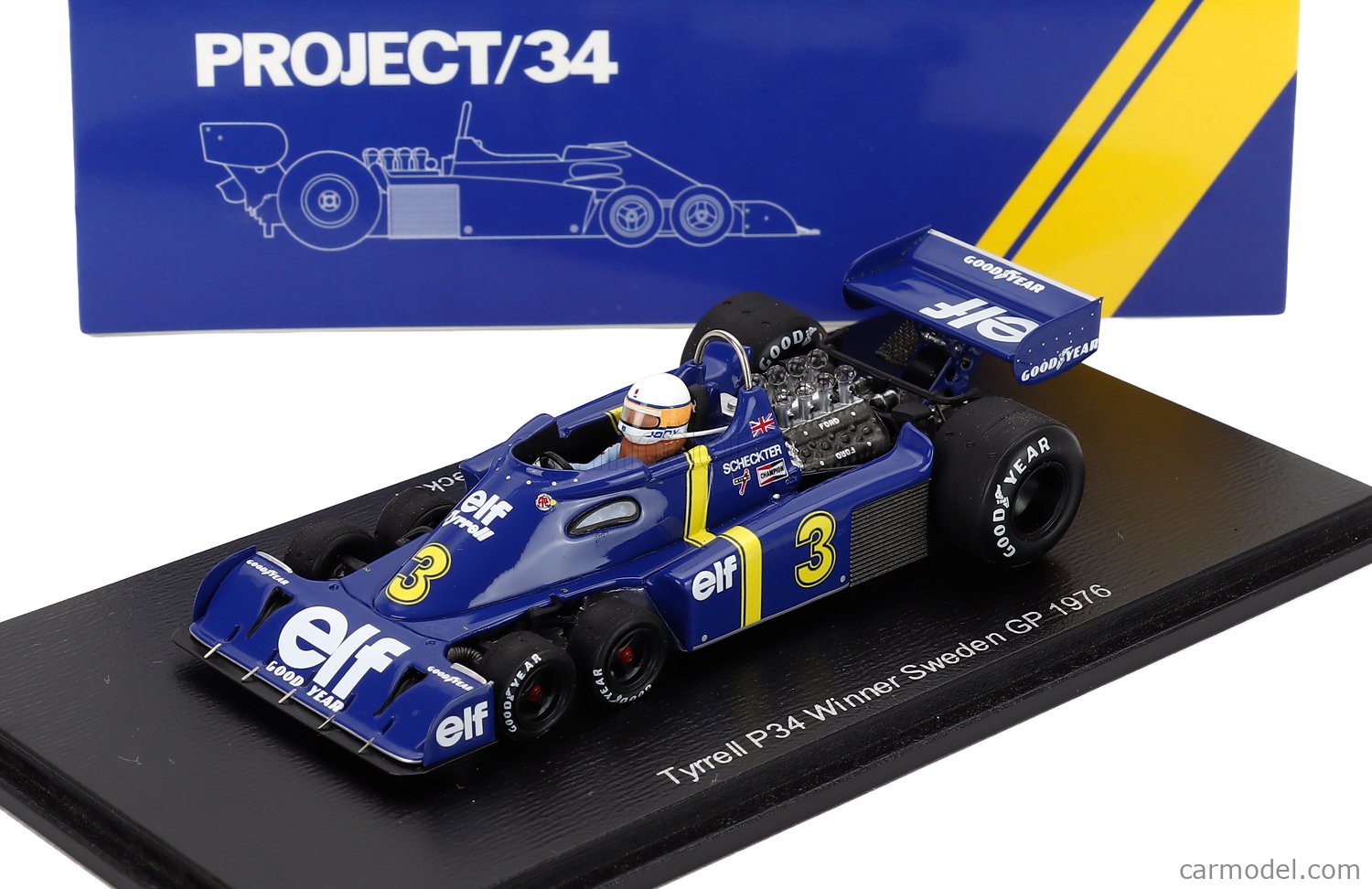 SPARK-MODEL S7306 Scale 1/43 | TYRRELL F1 P34 ELF 6-WHEELS N 3