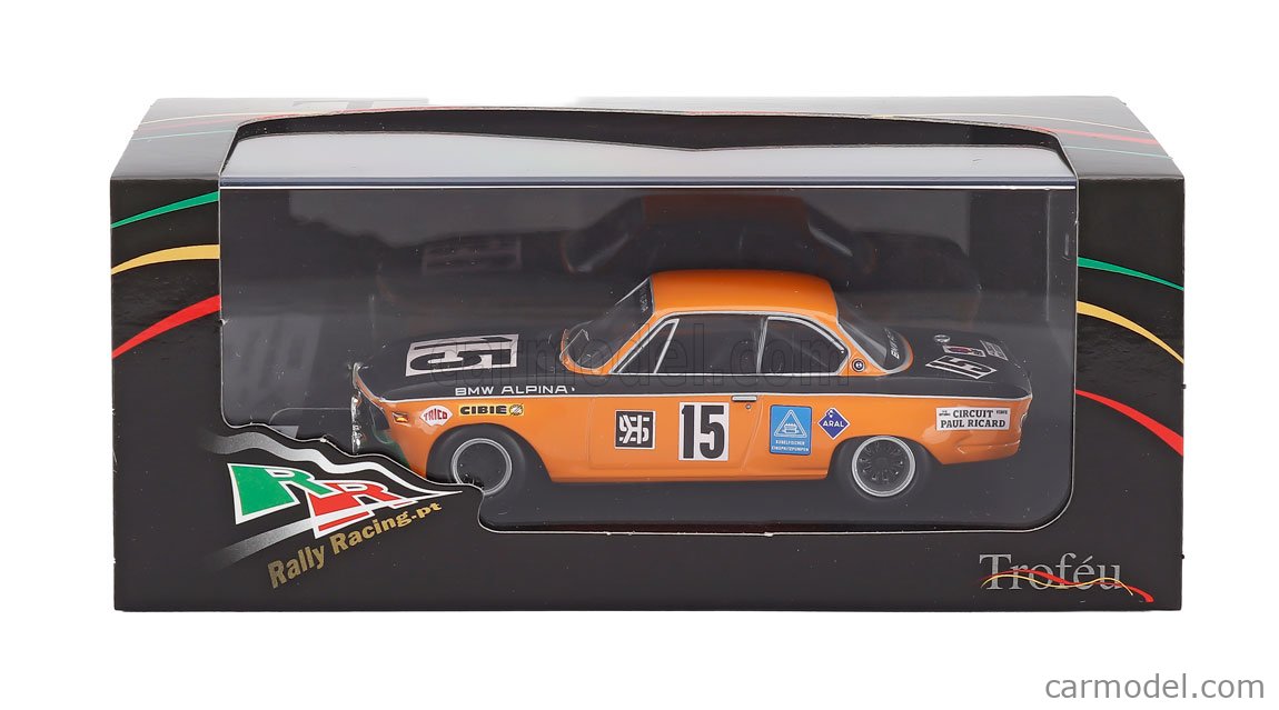 Trofeu / Spark 1/43 – BMW 2800 CS Schnitzer N°11 – 6h Lisbonne 1970 – Résine – Prévente