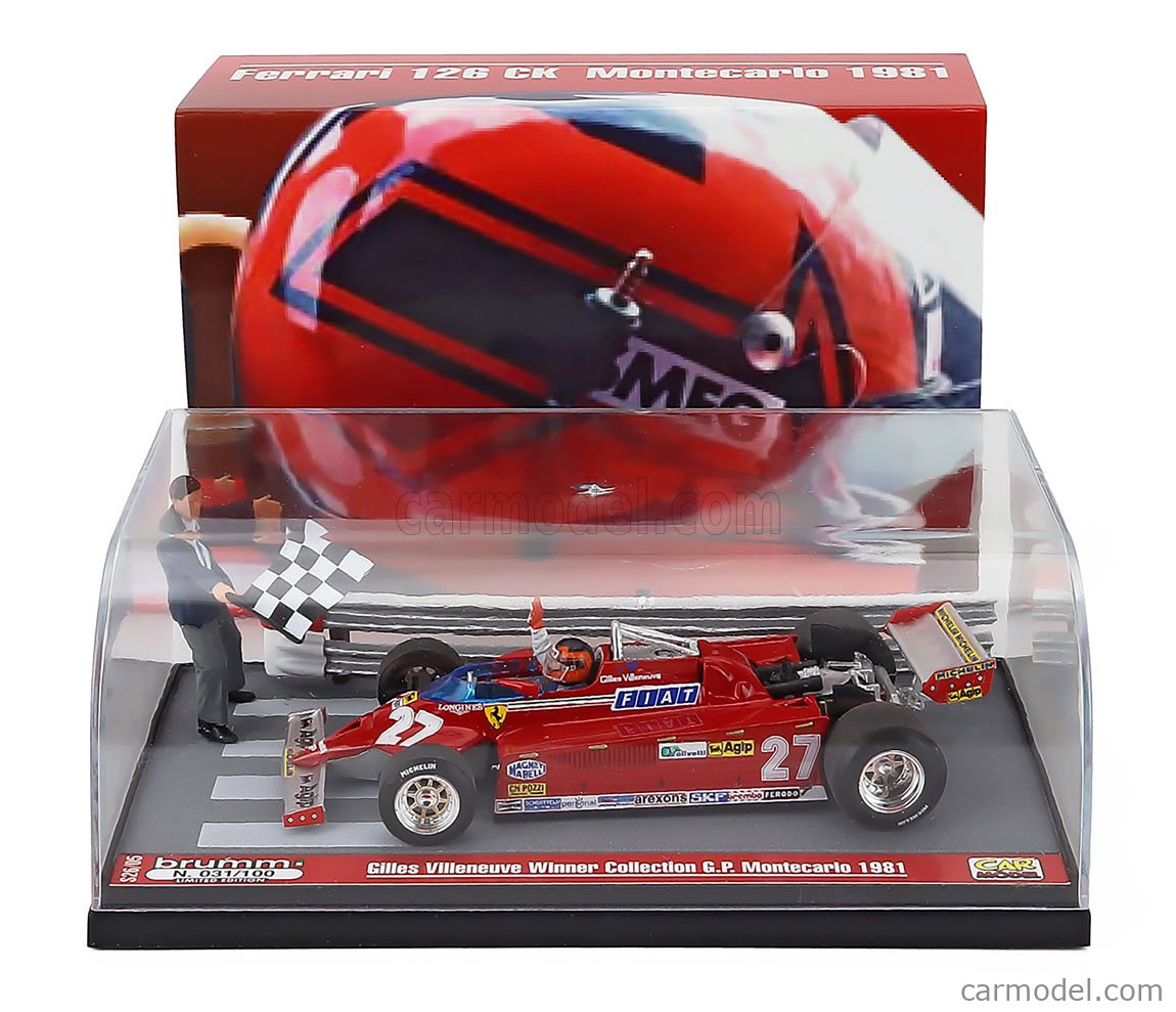 BRUMM S26/05 Масштаб 1/43 | FERRARI DIORAMA - F1 126CK N 27 WINNER