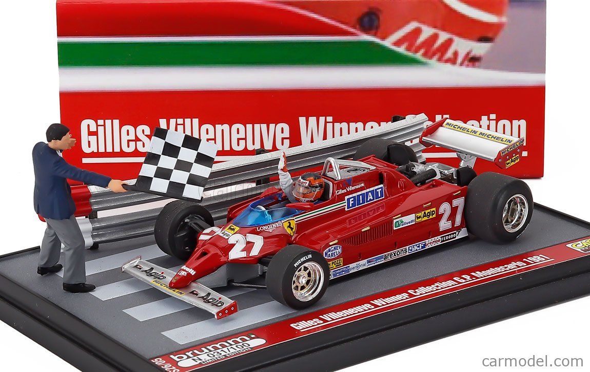 BRUMM S26/05 Масштаб 1/43 | FERRARI DIORAMA - F1 126CK N 27 WINNER