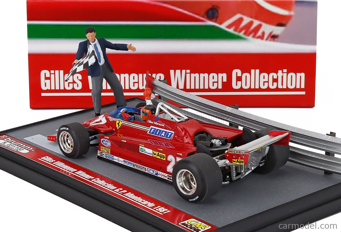 BRUMM S26/05 Scale 1/43 | FERRARI DIORAMA - F1 126CK N 27 WINNER