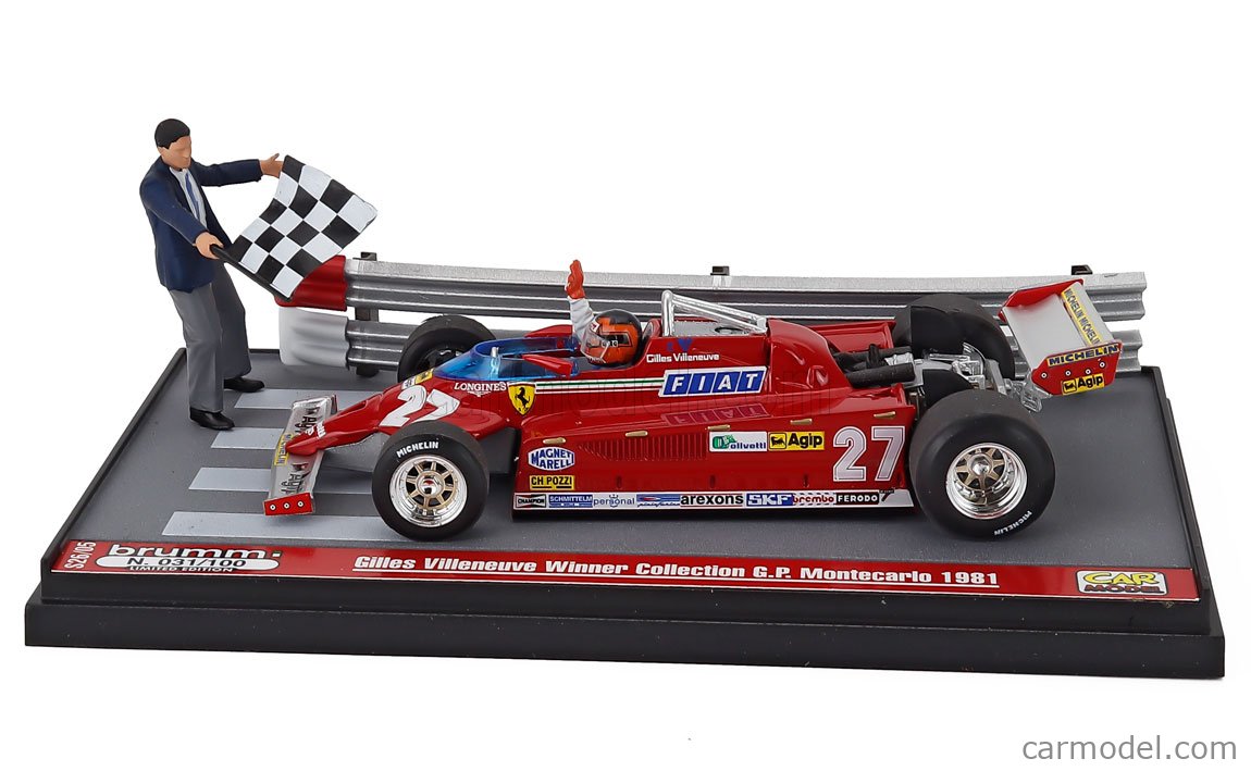 BRUMM S26/05 Scale 1/43 | FERRARI DIORAMA - F1 126CK N 27 WINNER