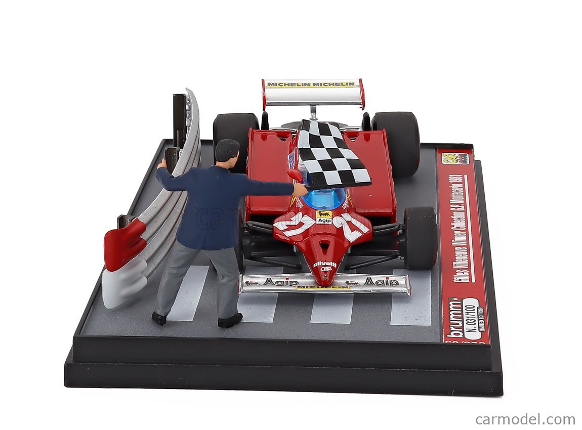 BRUMM S26/05 Scale 1/43 | FERRARI DIORAMA - F1 126CK N 27 WINNER