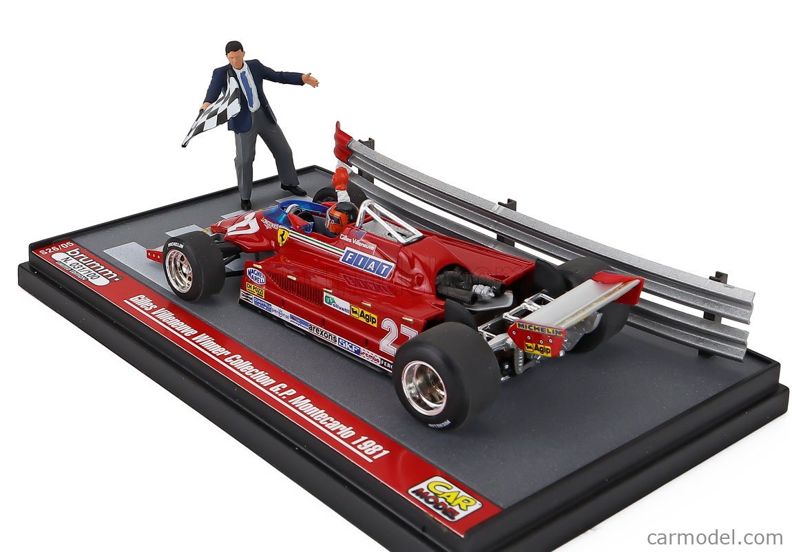BRUMM S26/05 Масштаб 1/43 | FERRARI DIORAMA - F1 126CK N 27 WINNER