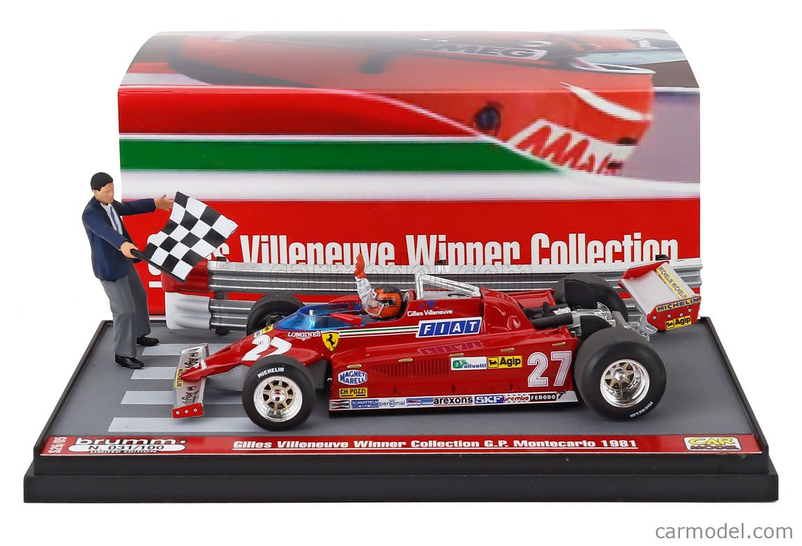 BRUMM S26/05 Scale 1/43 | FERRARI DIORAMA - F1 126CK N 27 WINNER