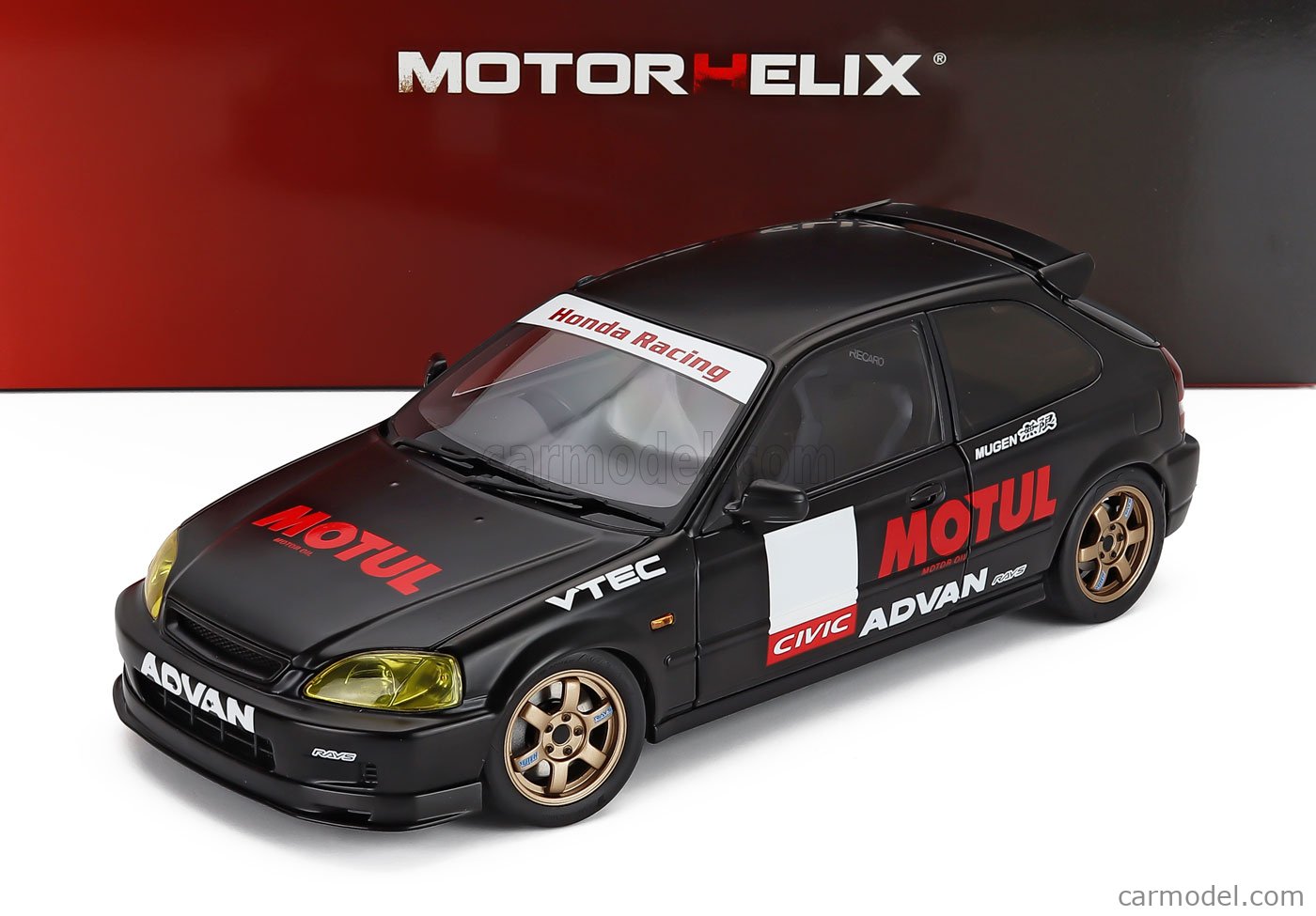 MOTORHELIX M85010 Scale 1/18 | HONDA CIVIC EK9 TYPE-R MOTUL RACING