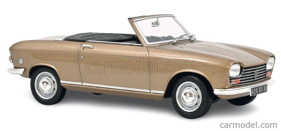 NOREV 184960 Scale 1/18 | PEUGEOT 204 CABRIOLET 1967 GOLD MET
