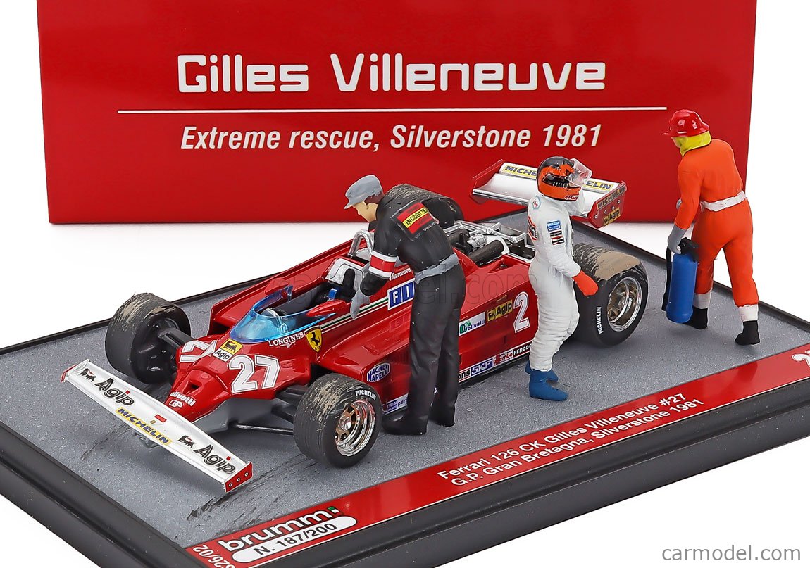 BRUMM S26/02 Masstab: 1/43 | FERRARI DIORAMA F1 126CK TURBO N 27