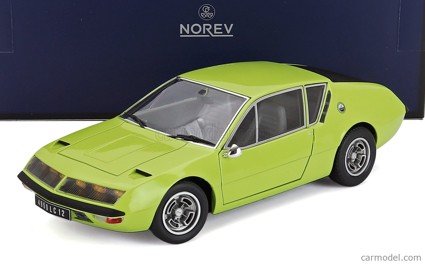 NOREV 185403 Scale 1/18 | RENAULT ALPINE A310 1600 VF COUPE 1975 GREEN