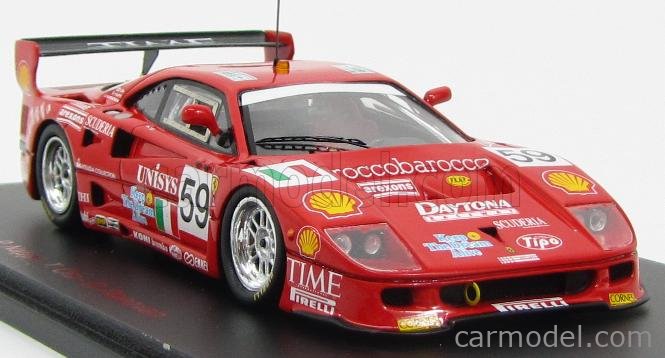 Modellino in miniatura Ferrari F40 1/43 SpecialC GTE No.59 24h Le Mans 1996  