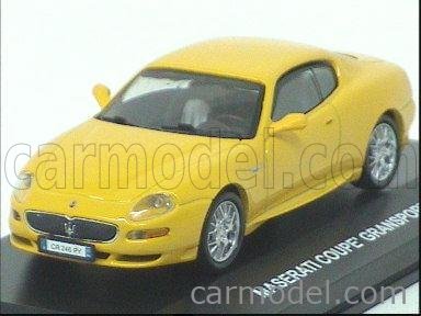 EDISON GIOCATTOLI 840821 Scale 1/43 | MASERATI COUPE GRANSPORT 2004 YELLOW